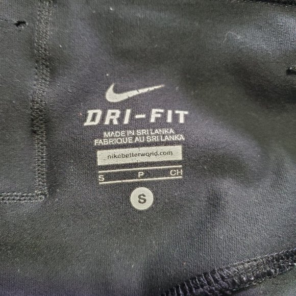 Nike Dri-Fit Running/Exercise/Yoga/Workout Capri Black Size S - Picture 7 of 10